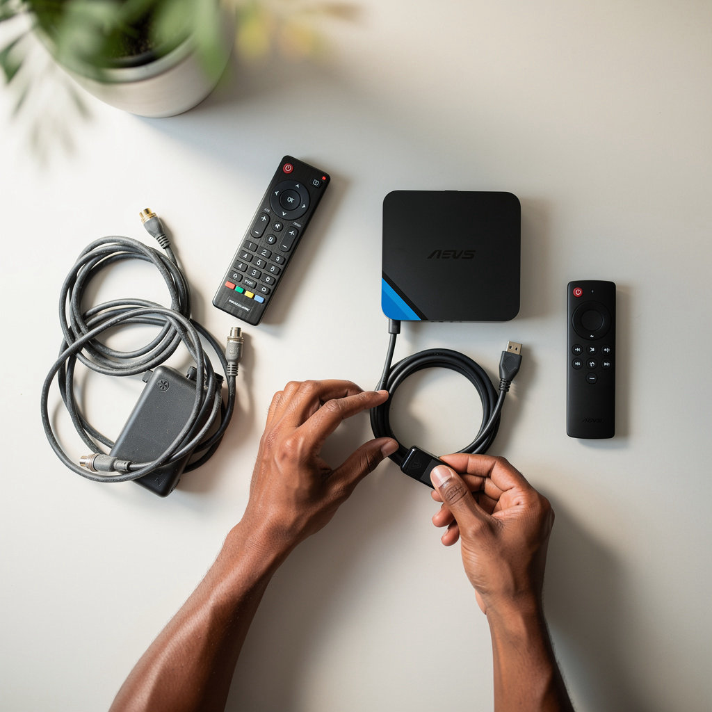 Stream Max Media Caribbean streaming technology on multiple devices - smartphone, tablet, and smart TV showing diverse entertainment options